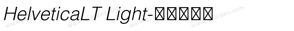 HelveticaLT Light字体转换